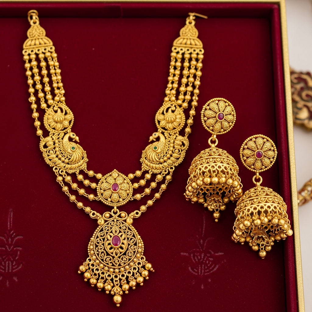 Gold Necklace Set